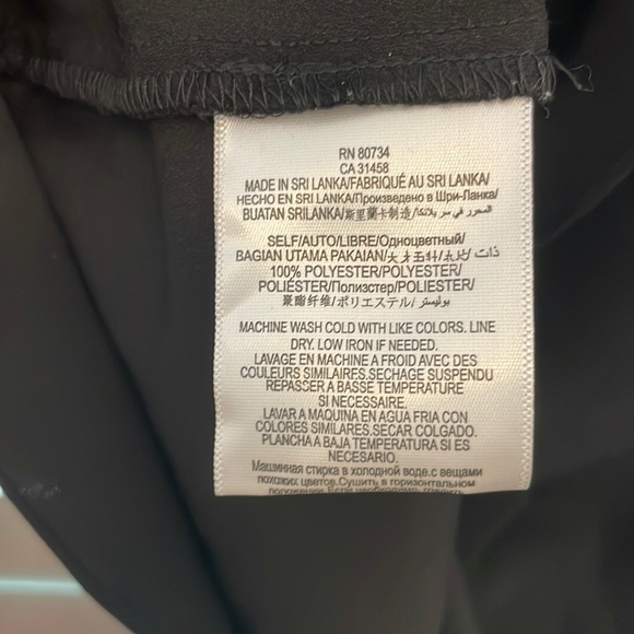 BCBGeneration Black Drape Front Blouse, Size Small - Picture 6 of 6